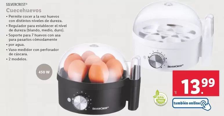 Oferta de SilverCrest - Cuecehuevos por 13,99€ en Lidl