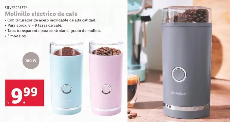 Oferta de SilverCrest - Molinillo Eléctrico De Cafe por 9,99€ en Lidl