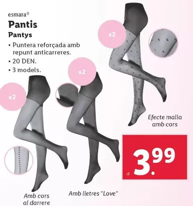 Oferta de Esmara - Pantys por 3,99€ en Lidl