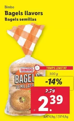 Oferta de Bimbo - Bagels Semillas por 2,39€ en Lidl