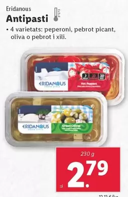 Oferta de Eridanous - Antipasti por 2,79€ en Lidl