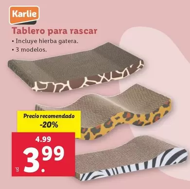 Oferta de Karlie - Tablero Para Rascar por 3,99€ en Lidl