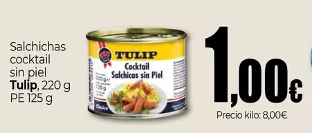 Oferta de Tulip - Salchichas Cocktail Sin Piel por 1€ en Unide Supermercados