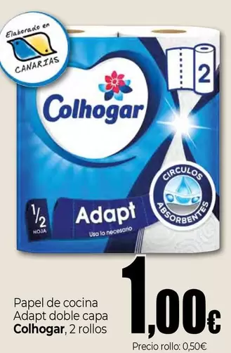 Oferta de Colhogar - Papel De Cocina Adapt  por 1€ en Unide Supermercados