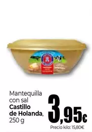 Oferta de Castillo de Holanda - Mantequilla Con Sal por 3,95€ en Unide Supermercados