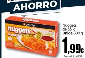 Oferta de Unide - Nuggets De Pollo por 1,99€ en Unide Supermercados