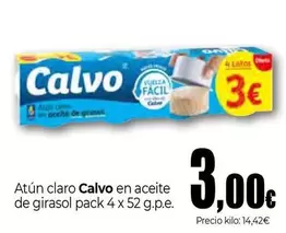 Oferta de Calvo - Atún Claro En Aceite De Girasol  por 3€ en Unide Supermercados