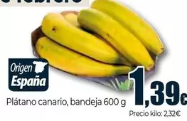 Oferta de Plátano Canario por 1,39€ en Unide Supermercados