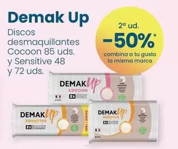 Oferta de Demak'Up - Discos Desmaquillantes Cocoon 85 Uds.  Y Sensitive 48 Y 72 Uds.  en Clarel