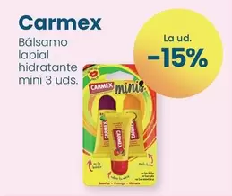 Oferta de Carmex - Balsamo Labial Hidratante Mini en Clarel