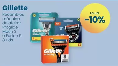 Oferta de Gillette - Recambios Maquina De Afeitar Proglide Mach 3 O Fusion 5  en Clarel