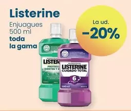 Oferta de Listerine - Enjuagues  en Clarel