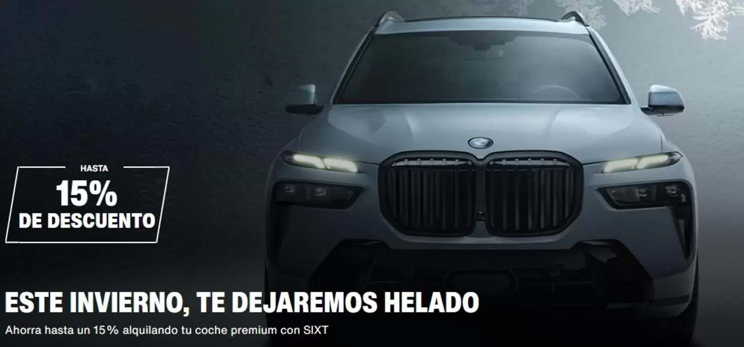 Oferta de Premium - Este Invierno, Te Dejaremos Helado en SIXT