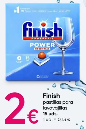 Oferta de Finish - Pastillas Para Lavavajillas por 0,13€ en Pepco