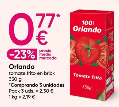 Oferta de Orlando - Tomate Frito En Brick por 0,57€ en Pepco