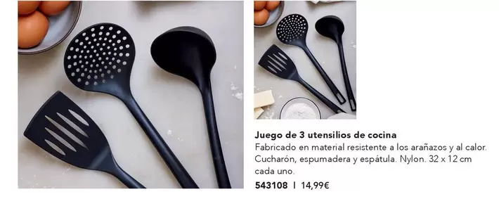 Oferta de Juego De 3 Utensilios De Cocina por 14,99€ en AVON