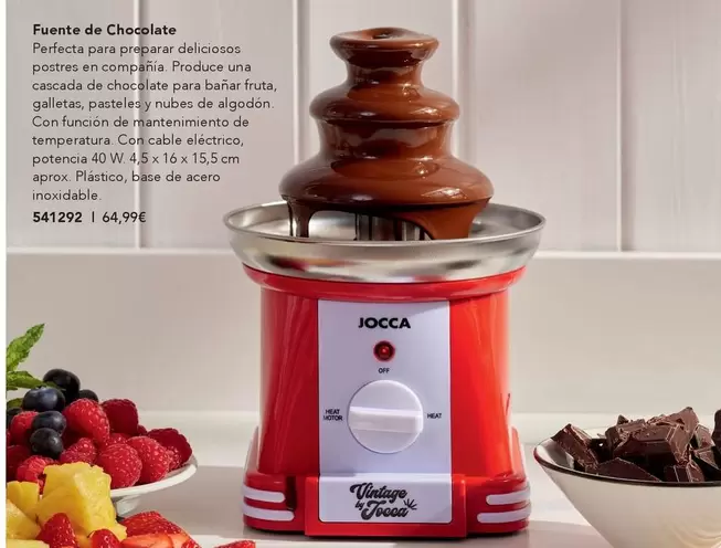 Oferta de Jocca - Fuente De Chocolate por 64,99€ en AVON