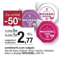 Oferta de Moussel - Gel De Bany Original, Llima I Menta, Hidratant Blanc O Espigol por 3,69€ en BonpreuEsclat