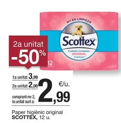 Oferta de Scottex - Paper Higienic Original por 3,99€ en BonpreuEsclat