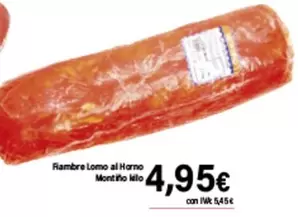 Oferta de Fiambre Lomo Al Horno por 4,95€ en Cash Ifa