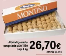 Oferta de Montiño - Albóndiga Mixta Congelada por 26,7€ en Cash Ifa