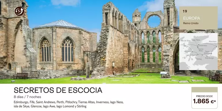 Oferta de Lago - Secretos De Escocia por 1865€ en Tui Travel PLC