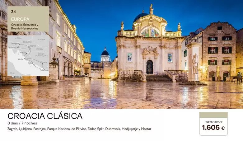 Oferta de Croacia Clasica por 1605€ en Tui Travel PLC