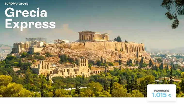 Oferta de Grecia Express por 1015€ en Tui Travel PLC