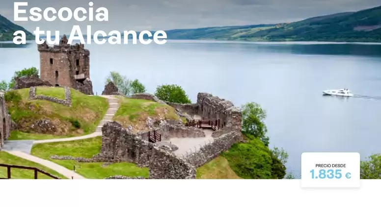 Oferta de Escocia A Tu Alcance por 1835€ en Tui Travel PLC