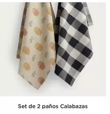 Oferta de Set De 2 Panos Calabazas en El Corte Inglés