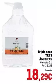 Oferta de Tres Anforas - Triple Seco por 18,29€ en Makro