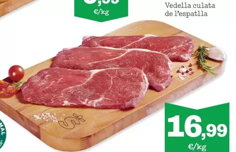 Oferta de Vedella Culata De L'Espatlla por 16,99€ en Sorli