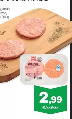 Oferta de Sorlí - Hamburguesa De Pollastre por 2,99€ en Sorli