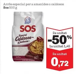 Oferta de Sos - Arros Especial Per A Amanides O Caldosos por 1,45€ en Sorli