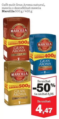 Oferta de Marcilla - Café Molt Gran Aroma Natural por 8,95€ en Sorli