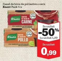 Oferta de Knorr - Cassó De Brou De Pollastre O Carn por 1,99€ en Sorli