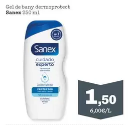 Oferta de Sanex - Gel De Bany Dermoprotect por 1,5€ en Sorli