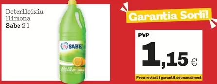 Oferta de Sabe - Limona por 1,15€ en Sorli