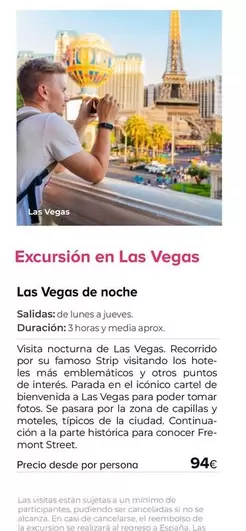 Oferta de Exursiones En Las Vegas por 94€ en Viajes El Corte Inglés