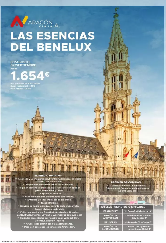 Oferta de Frankfurt - Las Esencias Del Benelux por 1654€ en Halcón Viajes