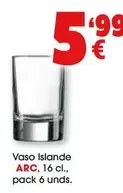 Oferta de Vaso Islande por 5,99€ en Top Cash