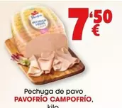 Oferta de Pavofrío - Pechuga De Pavo por 7,5€ en Top Cash