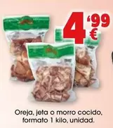 Oferta de Oreja, Jeta O Morro Cocido por 4,99€ en Top Cash