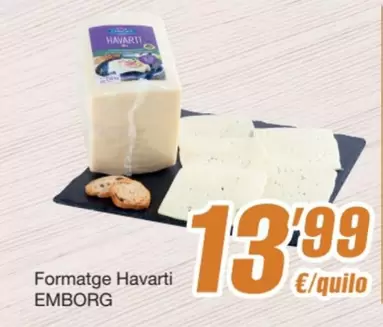 Oferta de Emborg - Formatge Havarti por 13,99€ en SPAR Fragadis