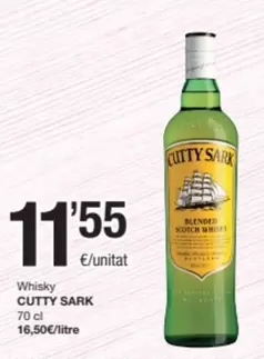 Oferta de Cutty Sark - Whisky por 11,55€ en SPAR Fragadis