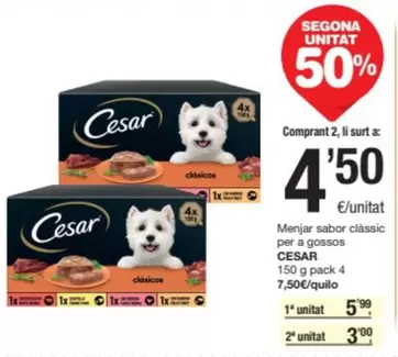 Oferta de Menjar Sabor Classic Per A Ogosos por 5,99€ en SPAR Fragadis