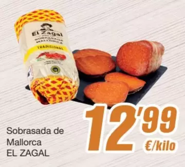 Oferta de El Zagal - Sobrasada De Mallorca por 12,99€ en SPAR Fragadis