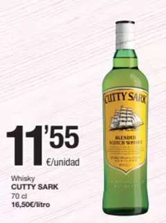 Oferta de Cutty Sark - Whisky por 11,55€ en SPAR Fragadis