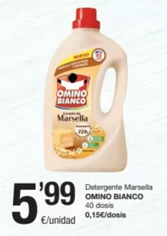 Oferta de Omino Bianco - Detergente Marsella por 5,99€ en SPAR Fragadis