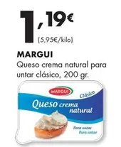 Oferta de Margui - Queso Crema Natural Para Untar Clásico por 1,19€ en Supermercados Lupa